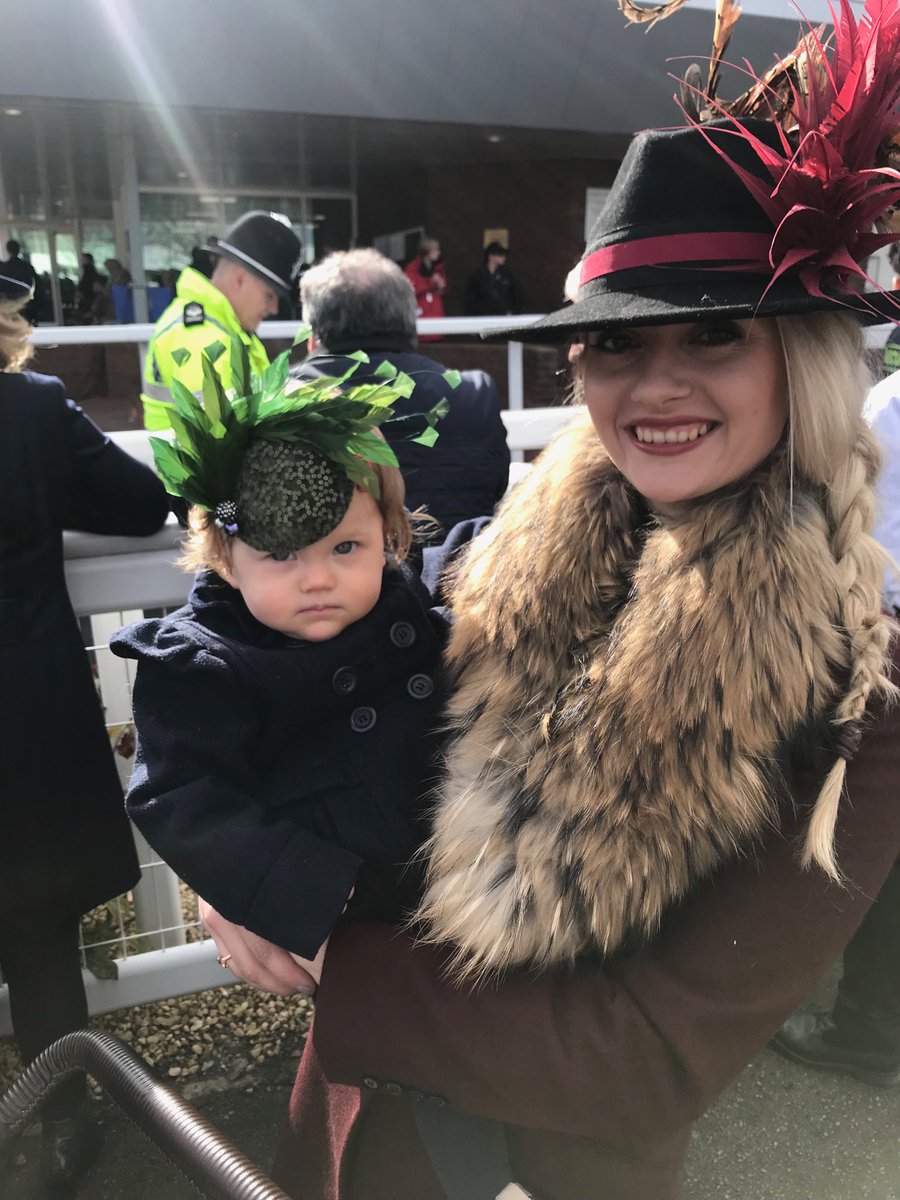 Birthday girl Tilly Lewis enjoying her Ist Birthday at the Festival with mummy Caroline! #ITVRacing