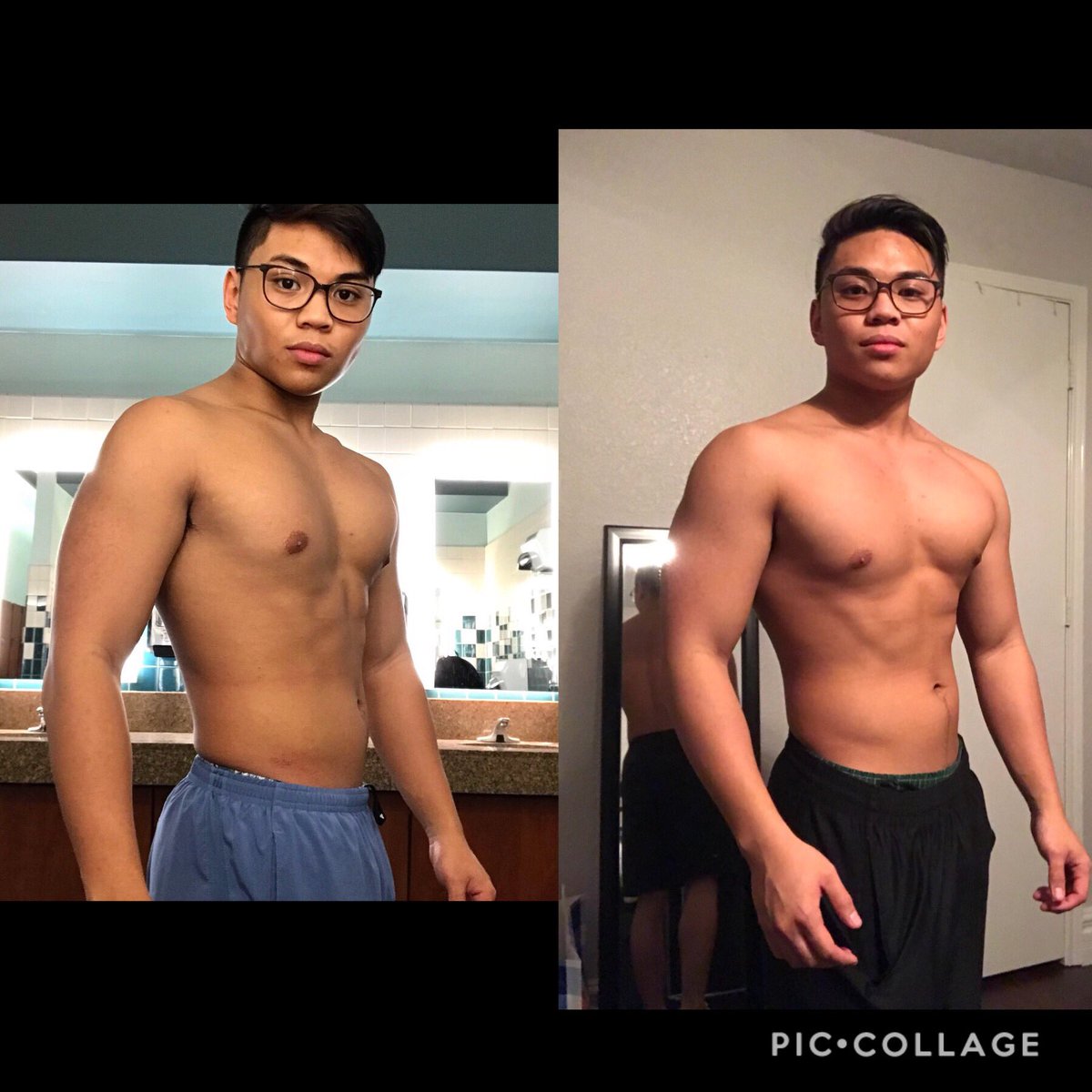 Marion_DeGuzman's tweet photo. Last day of bulk was yesterday. Didnโt gain as much mass as planned but just wait for the end of my cut. #summershredding #90daysout https://t.co/L22oLh23bn