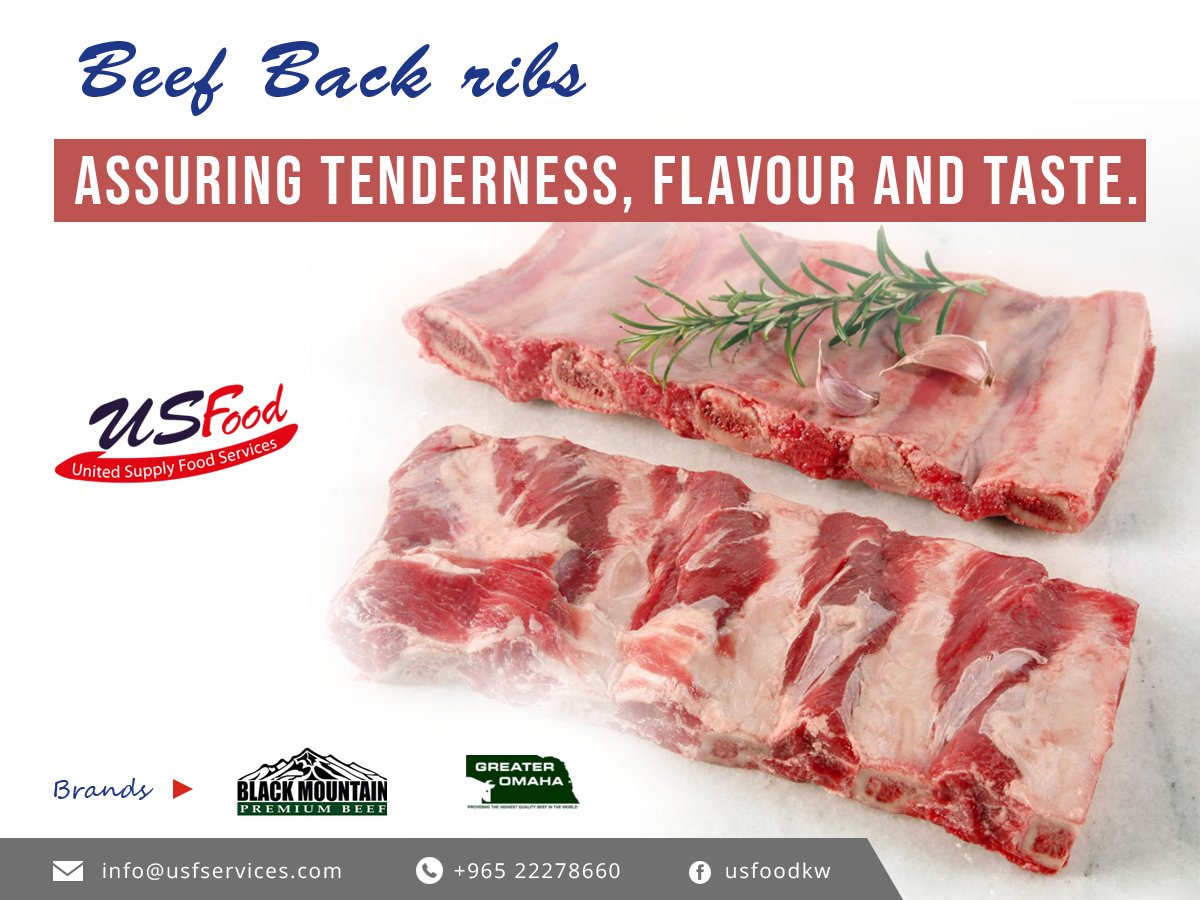 USFOODKW's tweet image. Simply delicious! Choose high quality Beef Back Ribs from US Food services. ow.ly/9FVg30iXC4b 
#QualityBeef #BeefBackRibs #Kuwait