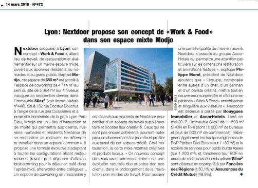 Wojo_co's tweet image. #Modjo , le nouveau #tiers-lieu d'interaction
de Nextdoor permettra aux clients, riverains, nomades et résidents Nextdoor de se rencontrer, se restaurer, se détendre et travailler dans un espace commun.
#ImmoHebdo #workplace #FutureOfWork #BusinessHumanizer #Work&amp;amp;Food #qvt