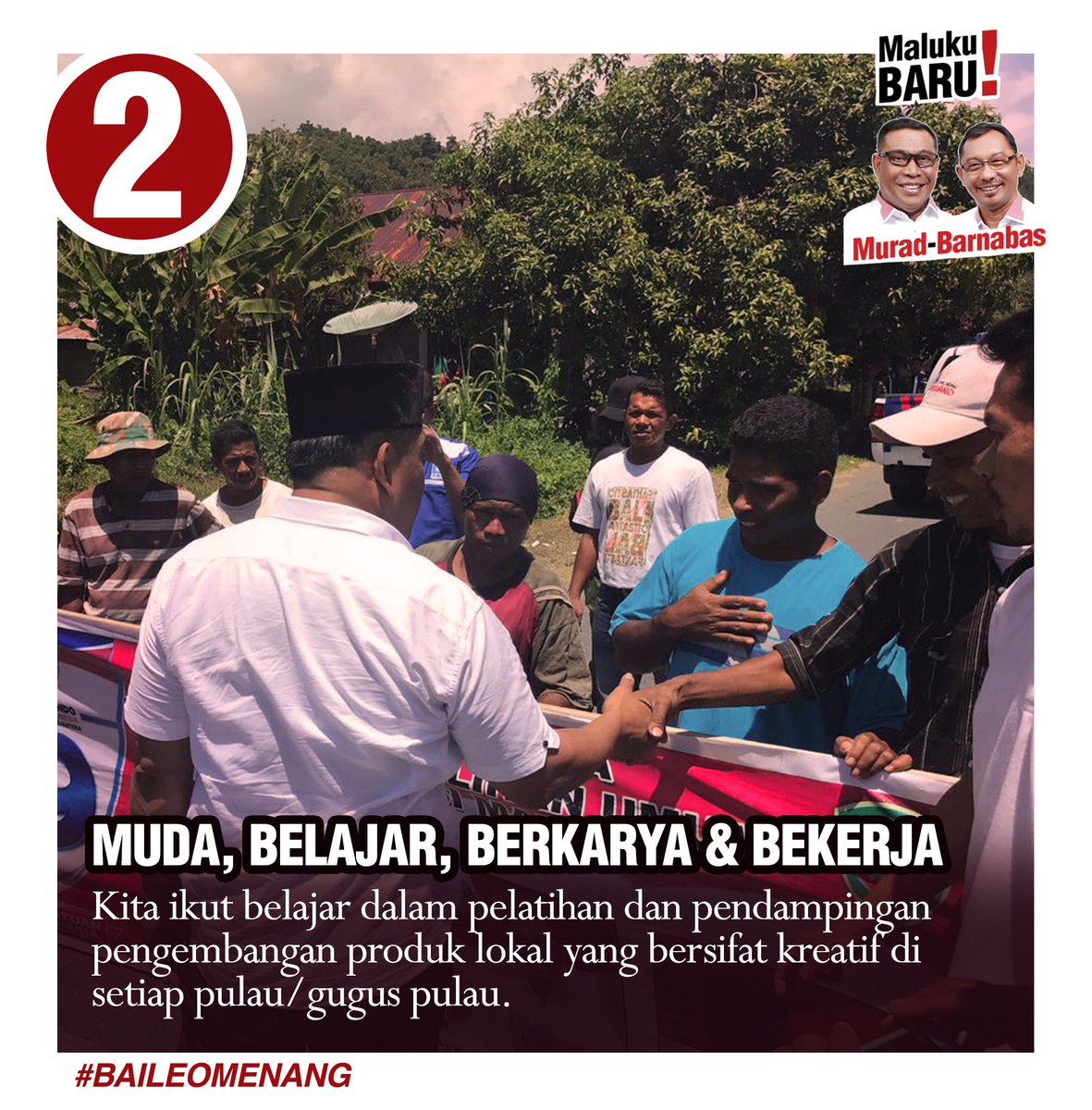 GHayyoto's tweet photo. #BaileoMenang 
#MalukuBaru 
Masalah adalah kesempatan untuk berubah dan belajar melakukan yang terbaik dalam kehidupan.
@MALUKUSATUDAR4H @MalukuBaronda @hariankompas @MALUKUSATUDAR4H @MalukuBaronda https://t.co/IQRZt92ZQC