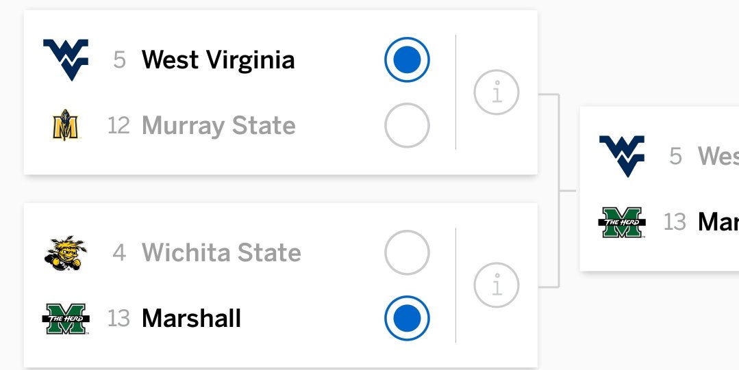 Dtsimpkins's tweet photo. I'm going to be dumb and let the tournament decide my fate if Marshall makes it to the sweet 16 I'm going there. https://t.co/d1FIA6sM92