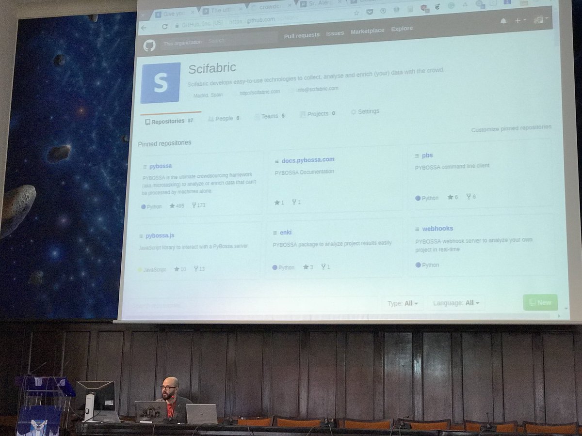 EnetCollect's tweet photo. WG4- “Introduction to PYBOSSA” by Daniel Lombrana Gonzalez #pybossa #EnetCollect #crowdsourcing @EnetCollect @teleyinex @PyBossa @Scifabric https://t.co/vx3KNylAiE