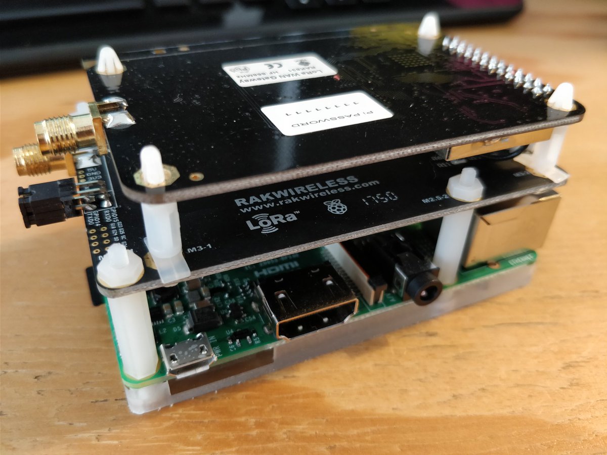 pimterry's tweet photo. More fun hardware! Today's exciting delivery: a @RAKwireless raspberry pi kit. There's a new @thethingsntwrk gateway coming to @ttncat!

Free &amp; open LoRa is coming to Gracia 👍📶🚀 https://t.co/p3exFgkEB1