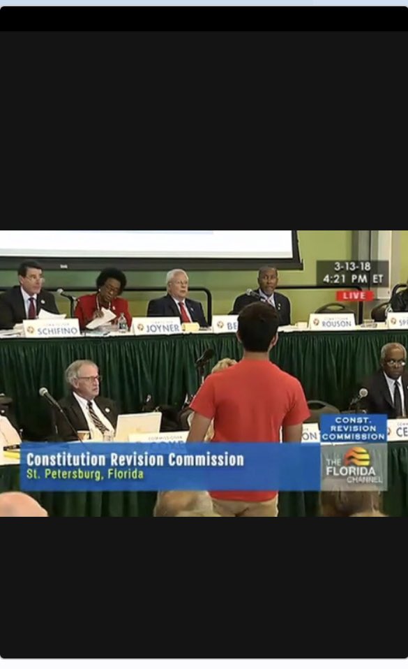 StSwat's tweet photo. Sebastian Suarez speaking to the #FLCRC in opposition to Prop 94. He spoke for all the SWAT youth in Florida. https://t.co/eGP1S1PQRw