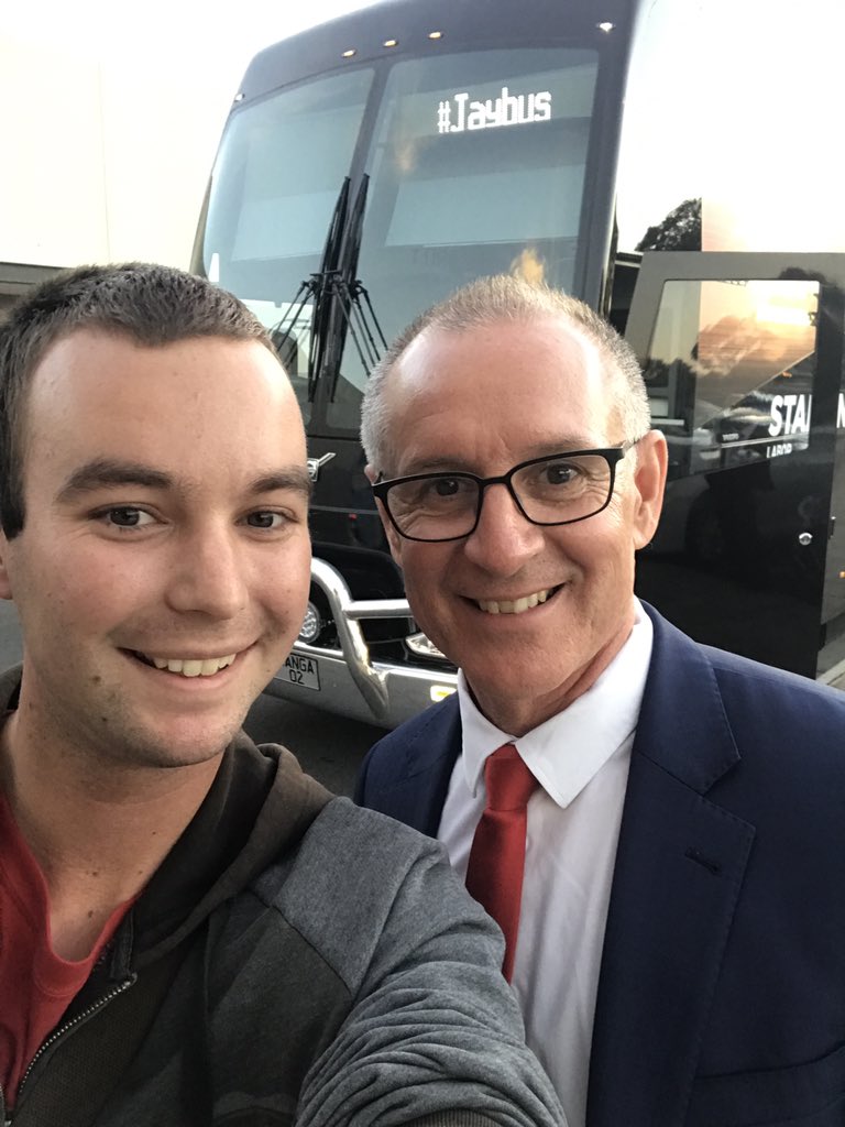 cjsheldon2012's tweet photo. So this evening I saw the #Jaybus at Elizabeth and met the man himself, Premier of South Australia, @JayWeatherill #adelaide https://t.co/x0PAjFkrVA