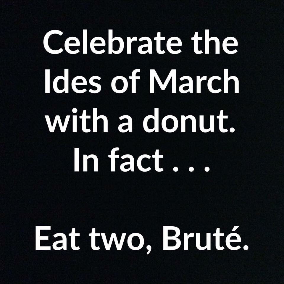 TeacherMrsB's tweet photo. Beware the Ides of March... https://t.co/Bo2C8G8z7c