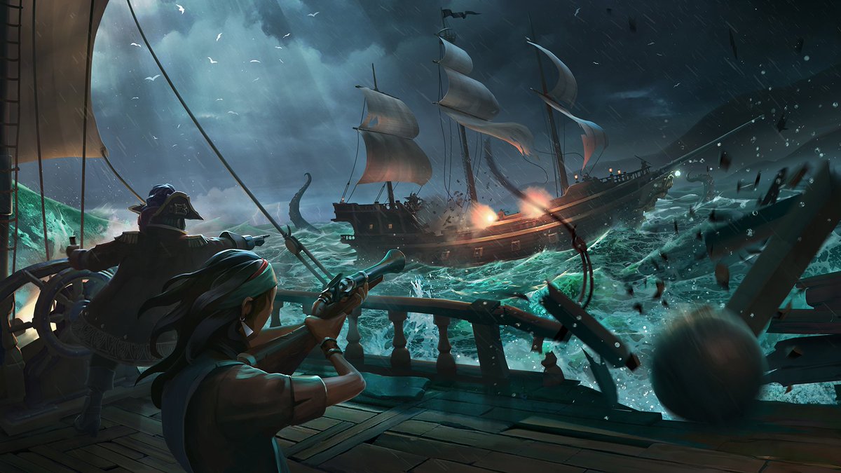 VideoArtGame's tweet image. The #ConceptArt of #SeaofThieves

"Legendary Pirates"