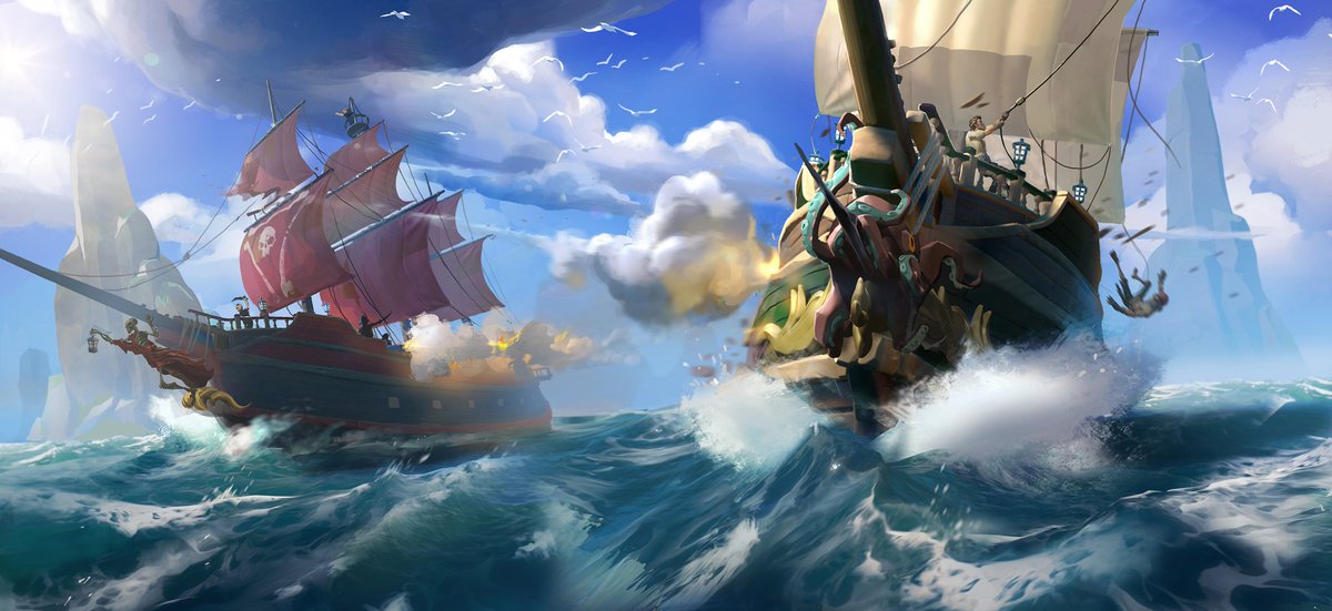 VideoArtGame's tweet image. The #ConceptArt of #SeaofThieves

"Legendary Pirates"