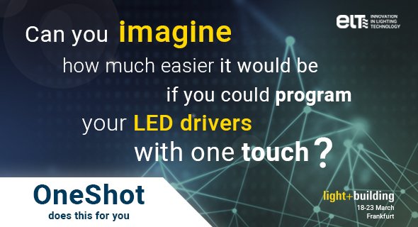 ELTeLED's tweet photo. Hoy os adelantamos otra de las #novedades de ELT para @Light_Building  ... #OneShot / Today, one more ELT product launch for #Light+Building... OneShot #Lightandbuilding #ELTinLB18 #ELT #innovation #innovacion #OrgulloELT #ELTpride #OneShot https://t.co/KYfQoQc1og