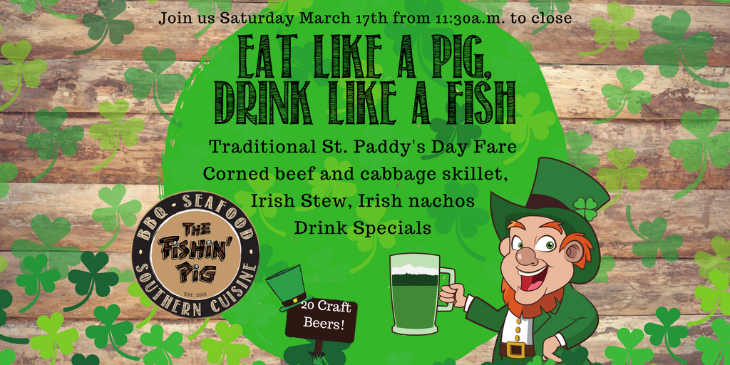 Join us this Saturday!  #stpatricksday