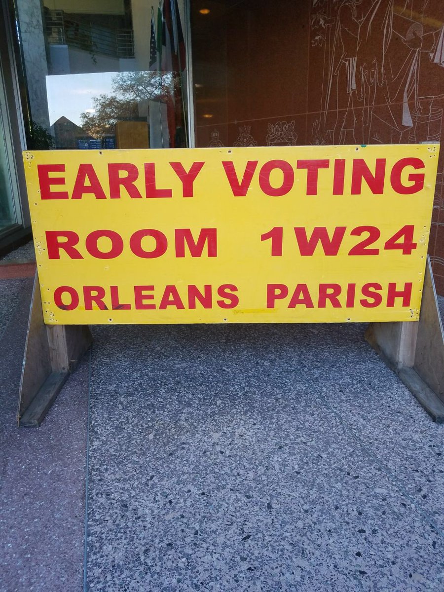 DATKINSFOR4TH's tweet photo. #EARLYVOTING CONTINUES TODAY! Voters in Orleans may cast their votes at the following locations from 8:30-6:

*City Hall
*Algiers Courthouse
*Chef Menteur Voting 
  Machine Warehouse 
*Lake Vista Community Center 

VOTE #DALEATKINS FOR JUDGE OF THE #4THCIRCUIT COURT OF APPEAL! https://t.co/XQQtW9WrA3