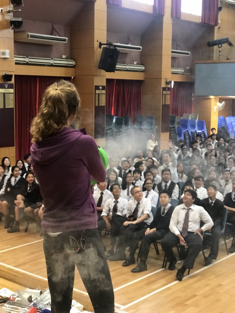 sophiepavs's tweet photo. 12 down...18 to go! Performing my 1st ever #live #science #shows has been an amazing #learning curve! #copresenting an #international #show with a #translator to 30 #schools is quite the deep end! ๐ couldnโt do it without the fab @huwmjames @scicomm_tay #STEM ๐ฌ๐ท๐๐ฟ๐๐ผ https://t.co/PfXI4h07yG