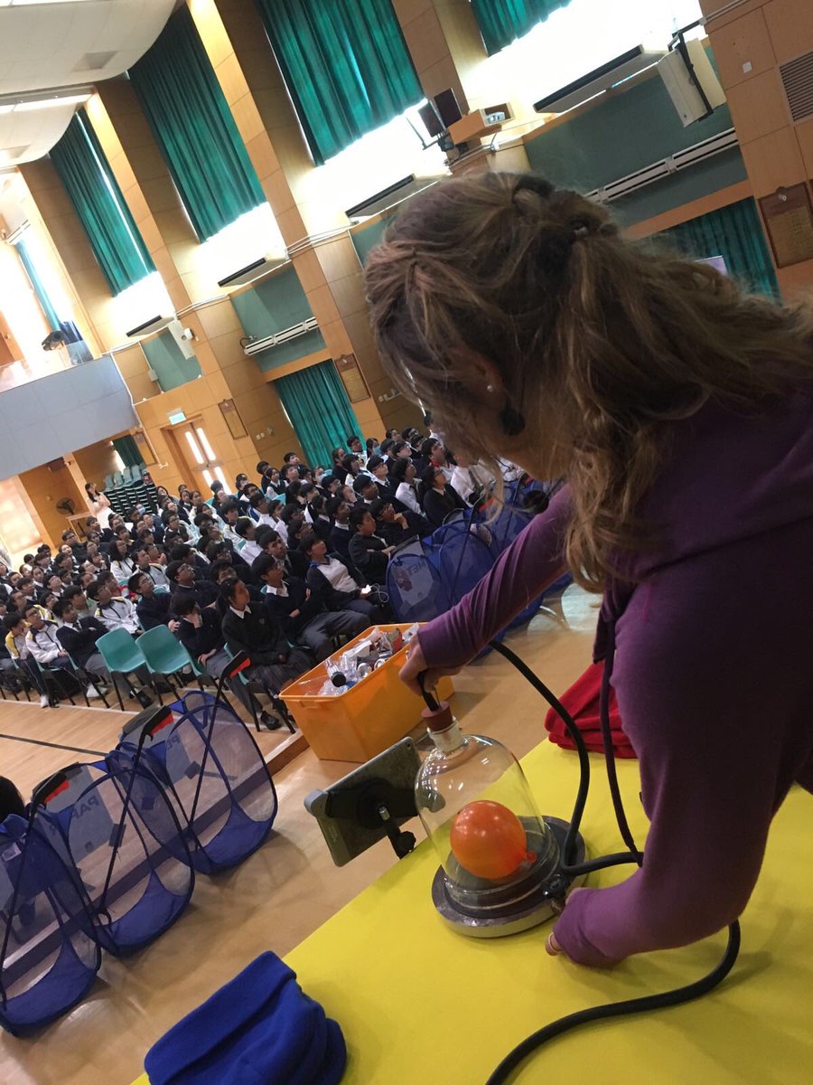 sophiepavs's tweet photo. 12 down...18 to go! Performing my 1st ever #live #science #shows has been an amazing #learning curve! #copresenting an #international #show with a #translator to 30 #schools is quite the deep end! ๐ couldnโt do it without the fab @huwmjames @scicomm_tay #STEM ๐ฌ๐ท๐๐ฟ๐๐ผ https://t.co/PfXI4h07yG