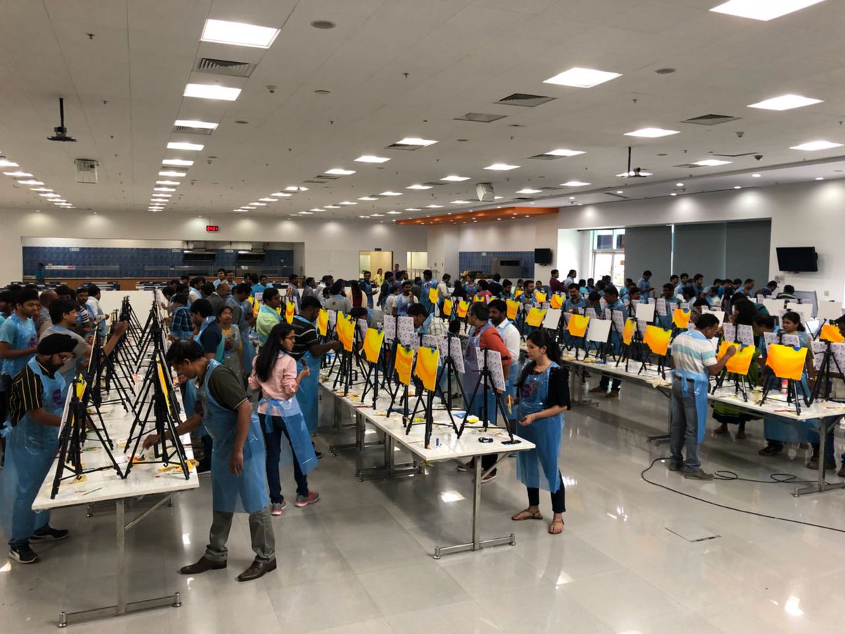tiya_ankita's tweet photo. "Art washes away from the soul the dust of everyday life" - Pablo Picaso......#funatwork #lifeatca #CATechnologies #discovertheartistinyou #CARocks #CA #CASecurity #CAHyderabad https://t.co/MEnqhkD5ob