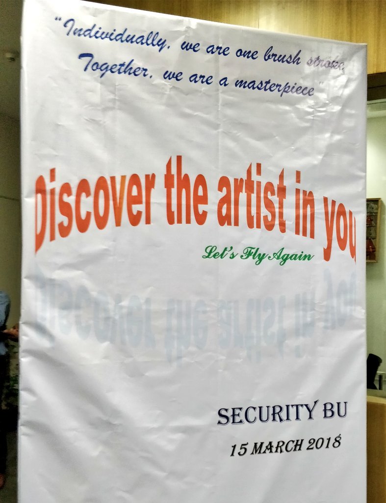 tiya_ankita's tweet photo. "Art washes away from the soul the dust of everyday life" - Pablo Picaso......#funatwork #lifeatca #CATechnologies #discovertheartistinyou #CARocks #CA #CASecurity #CAHyderabad https://t.co/MEnqhkD5ob