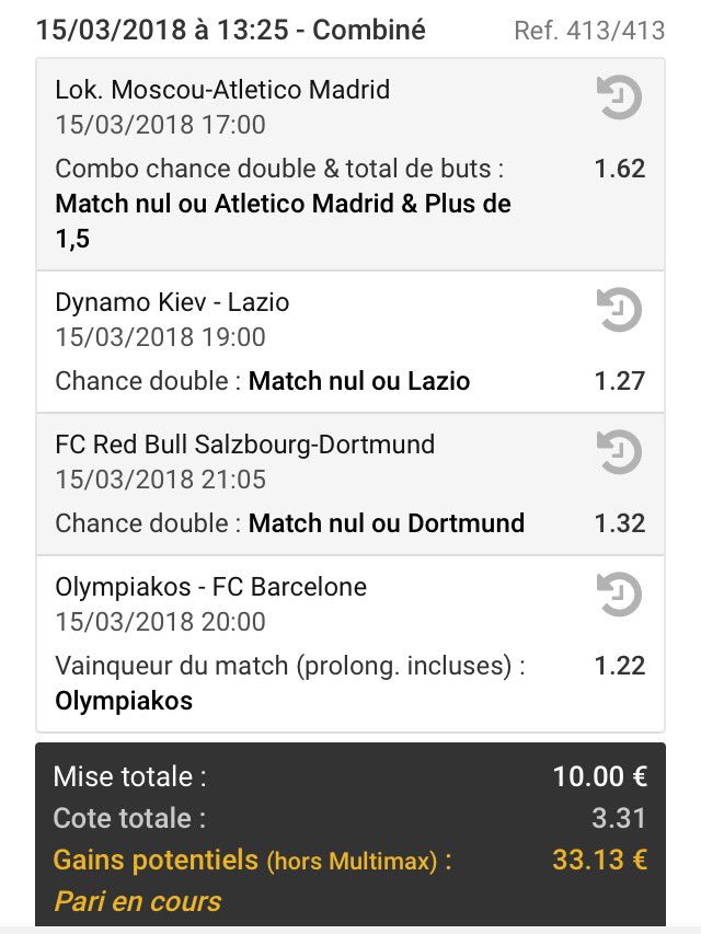 PronoFiveStar's tweet photo. ⚠️Ticket du jour les gars⚠️

Confiance 1,5%🤑🤑

♻️ et ❤️

#TeamParieur 🤑💰💰 https://t.co/4JaIFjjaol