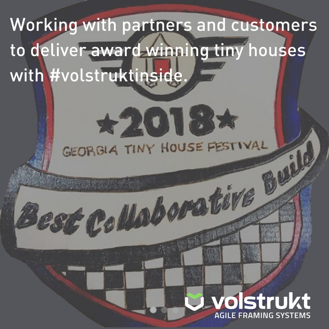 volstrukt's tweet photo. The collaborators? Customers Sheena &amp; Ross + #tinyhousechattanooga with #volstruktinside. Nice work, team. Read more: https://t.co/z7WlHK0bVi https://t.co/yYJlIrpkjg