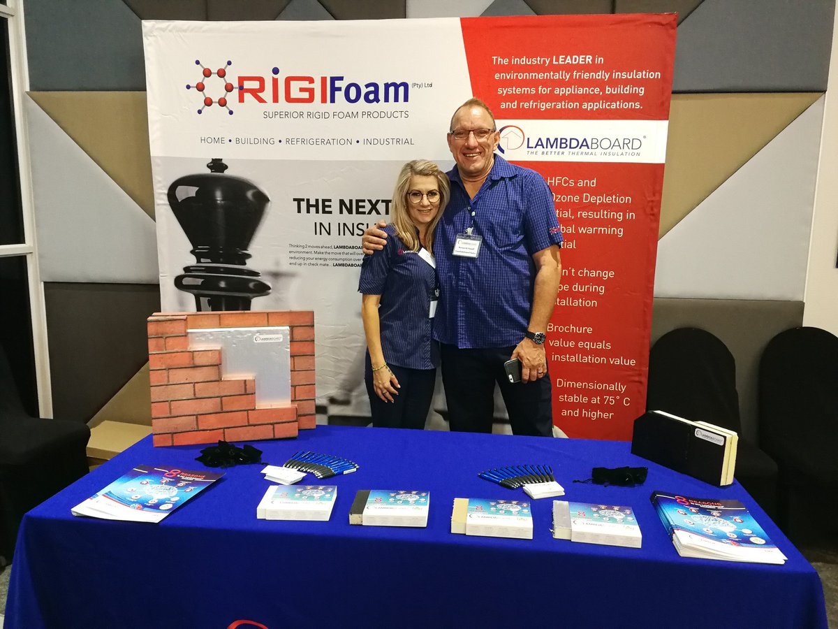 rigifoam's tweet photo. Lambdaboard, the next move in insulation. #DASConference @BuildingDecor #TheBetterThermalInsulation #TheThinkersChoice #LambdaboardIsKing https://t.co/s3Du2EYzdl