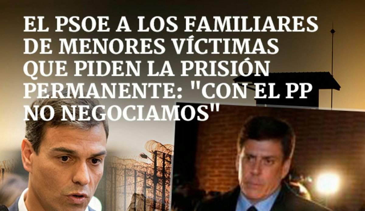 joosearodriguez's tweet photo. España nunca olvides estas palabras cuando lleguen unas elecciones. Las víctimas siempre deben ser lo primero.
#PrisionPermanenteRevisable https://t.co/2EuEJKqzdi