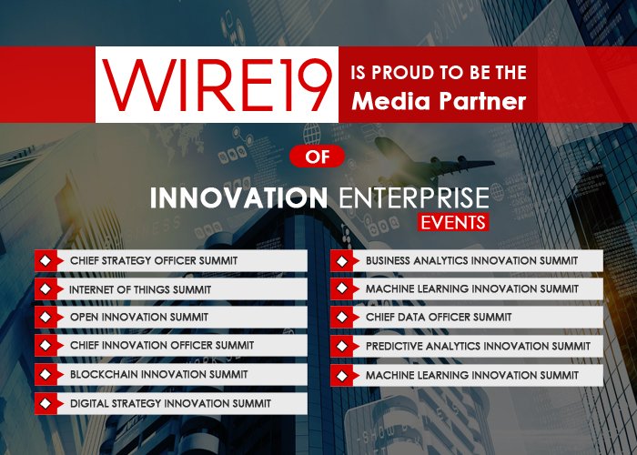 Wire19s's tweet photo. Wire19 proudly announces its association as media partner with the @IEGroup’ events in 2018. 
#CSOMelbs #IoTWest18 #OpenInnoEU #BAChicago #MLSummit #ChiefDataSF #CINOAsia #BlockchainLDN #DigitalLdn #PAChicago #IoT #AI #CXOs #CEOs https://t.co/HkOcsBNsRS