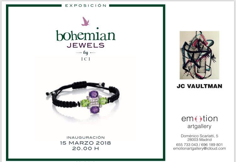 emotiongallery's tweet photo. Os esperamos hoy a las 20h en la presentación de bohemianjewels en @emotiongallery #bohemianjewels #emotionartgallery #gallery #jewels #joyas #vaultman https://t.co/WVPfeRFPpx