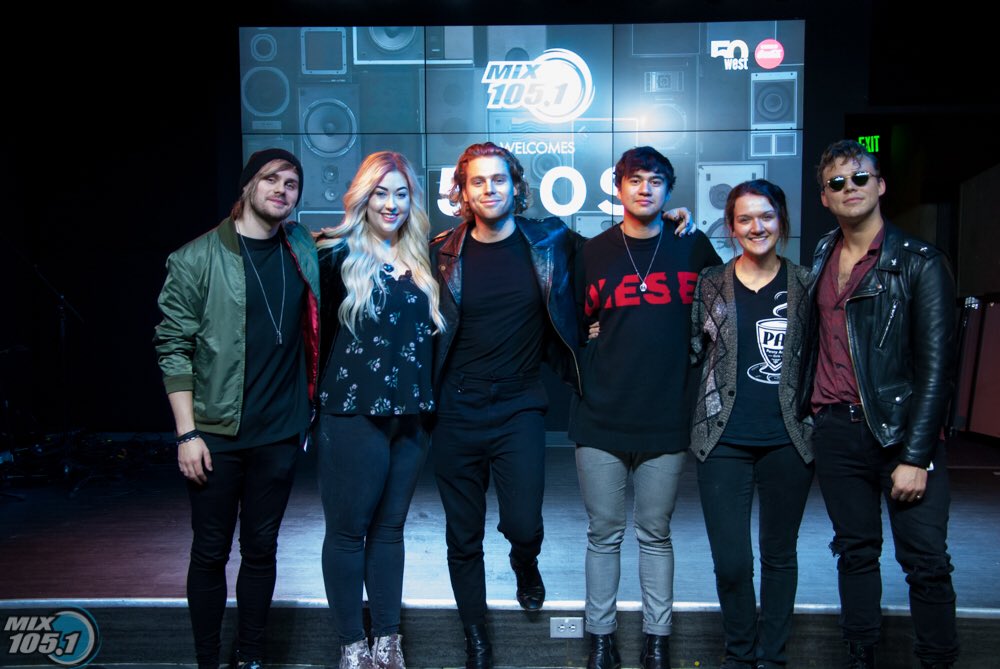 ashtonupdating's tweet photo. @Ashton5SOS with fans yesterday at @MIX1051Utah #WantYouBack #WantYouBackPromo #5SOSBestFans https://t.co/ujpFlzb4qb