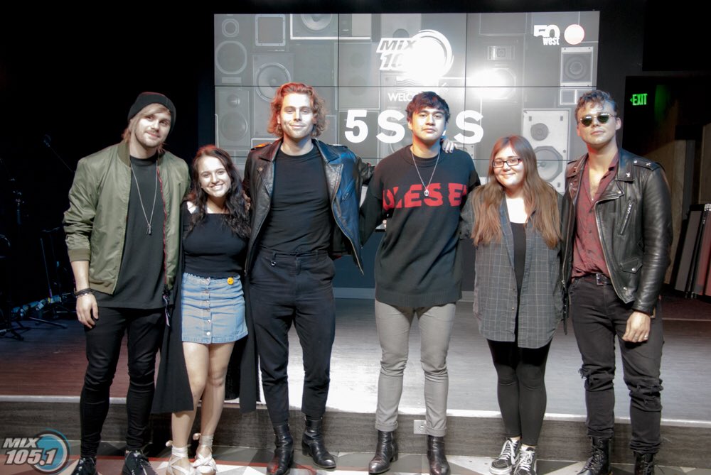 ashtonupdating's tweet photo. @Ashton5SOS with fans yesterday at @MIX1051Utah #WantYouBack #WantYouBackPromo #5SOSBestFans https://t.co/fIVbrpKByL