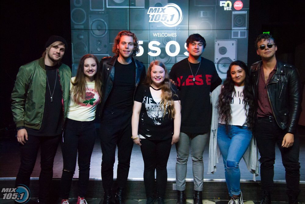 ashtonupdating's tweet photo. @Ashton5SOS with fans yesterday at @MIX1051Utah #WantYouBack #WantYouBackPromo #5SOSBestFans https://t.co/fIVbrpKByL