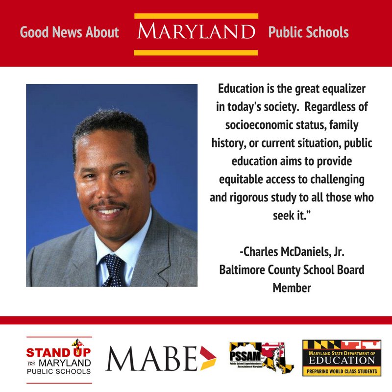 MABE_News's tweet photo. MABE's Board President, @mcdaniels_chuck from @BaltCoPS is a firm believer in #PublicSchoolsWeek
https://t.co/9LKlyV9G9Q #StandUpMD https://t.co/Pc2OM3hLW8