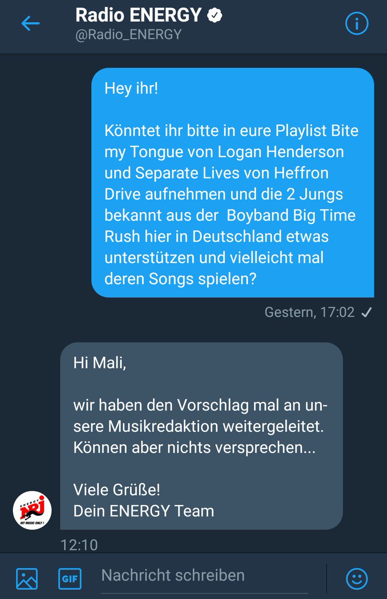 GerHDFanPage's tweet image. Tried to support @HeffronDrive &amp;amp; @1LoganHenderson on  @Radio_ENERGY but if they really play #SeparateLives &amp;amp; #BiteMyTongue on the german Radio? 🤔 I tried my best ❤️