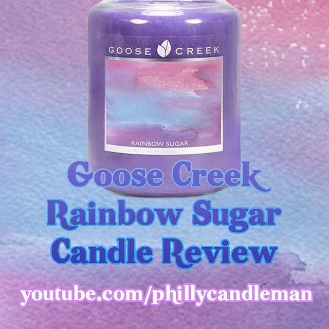 PhillyCandleMan's tweet photo. Speaking of cotton candy...my review of @goosecreekcandle Rainbow Sugar is on my YouTube channel. Link in bio ⬆️🍬🍭🍓A sweet confectionery treat when burning, more fruity on cold #goosecreekcandle #rainbowsugar #goosecreek #2wick #paraffinwax #waxc… https://t.co/9hOGKh7uLK https://t.co/OFpumxy623