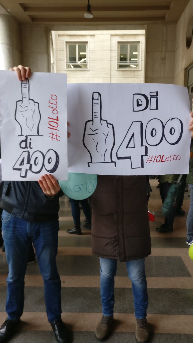 MC_979's tweet photo. #torino e #assago uniti contro il NO AGLI ESUBERI ed alla chiusura di #Torino. Siamo persone NON numeri. #IOLotto #1di400  #M5S #leu #pd #mise #lega #calenda #Italiaonline https://t.co/Tga9XH0GBG