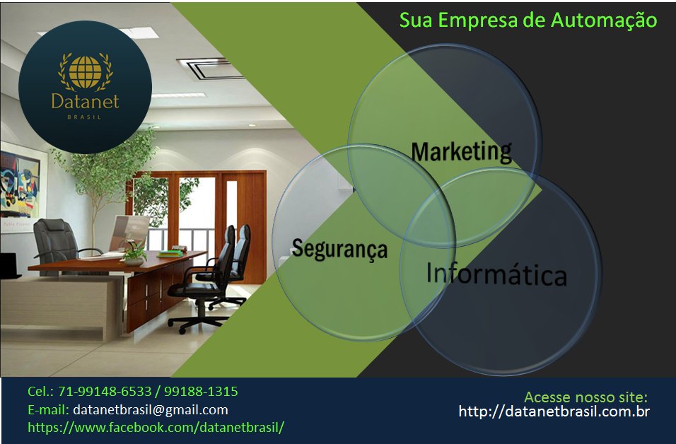Datanetbrasil's tweet image. @Datanetbrasil Ba  #letsguide 
Quer conhecer o trabalho dessa empresa? Acesse o site datanetbrasil.com
