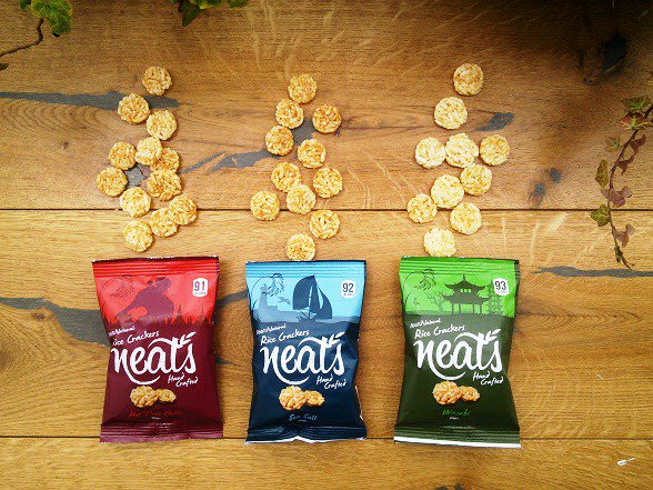 neatsnacks's tweet photo. We're delighted to introduce our new babies - Nea'ts on-the-go in single portion 20g bags, all under 100 cals😄 https://t.co/J8dzHi5cgh
