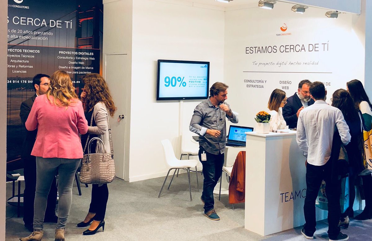 TeamConsultores's tweet photo. Conecta con tus pacientes con el wifi gratis que podrás disfrutar en nuestro stand de @ExpoDental_ #tecnologia #digitalizacion #Expodental2018 #clinicadental #odontologia #sectordental #wifi https://t.co/bfOZydqT4Z
