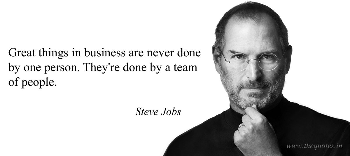 MeTL_Group's tweet photo. "Great things in business are never done by one person. They're done by a team of people." - Steve Jobs

#QuoteOfTheDay 
#TeamWork 
#ThursdayMotivation https://t.co/T2PagE8v37