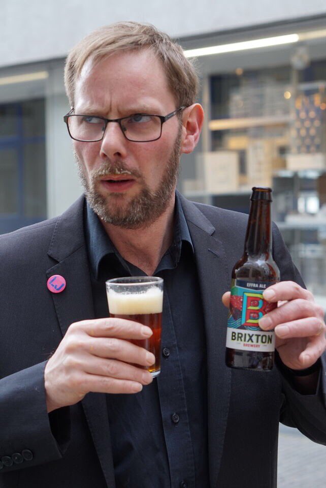 thetablecafe's tweet photo. The look we got when we asked our head bartender, Ian to decide on his favourite beer from our new London list (there’s plenty on tap too).🍺 #LondonBeerWeek https://t.co/qn3xoBSd7b