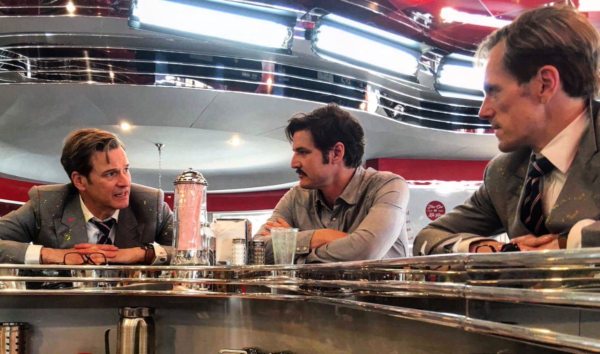 #tbt chilling in the diner between takes with #colinfirth and @pascalispunk 
.
Thanks to @luke_scott94 for the pic. 📸👍🏼

#kingsman #thegoldencircle #kingsmanthegoldencircle #stunt #stuntlife #setlife #dinerlife #wiglife