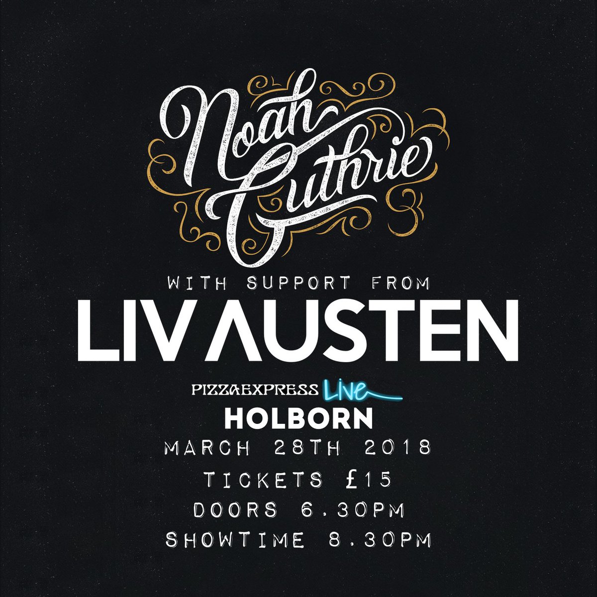 LivAusten's tweet image. Very excited to announce that my next show will be on March 28th supporting the fantastic Noah Guthrie at @pizzajazzclub in Holborn, London! Tickets are still available through this link here: bit.ly/2pdFfUR 🙌 🎶 Liv Austen HQ. x #PizzaExpressLive #DRASO @only1noah