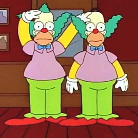 mattstew_art's tweet photo. Brisbane is going so well I've started a clown college. This is me and my first graduate, Dan Dennis #ImSeeingDouble #4krustys https://t.co/nsymgFHwqS