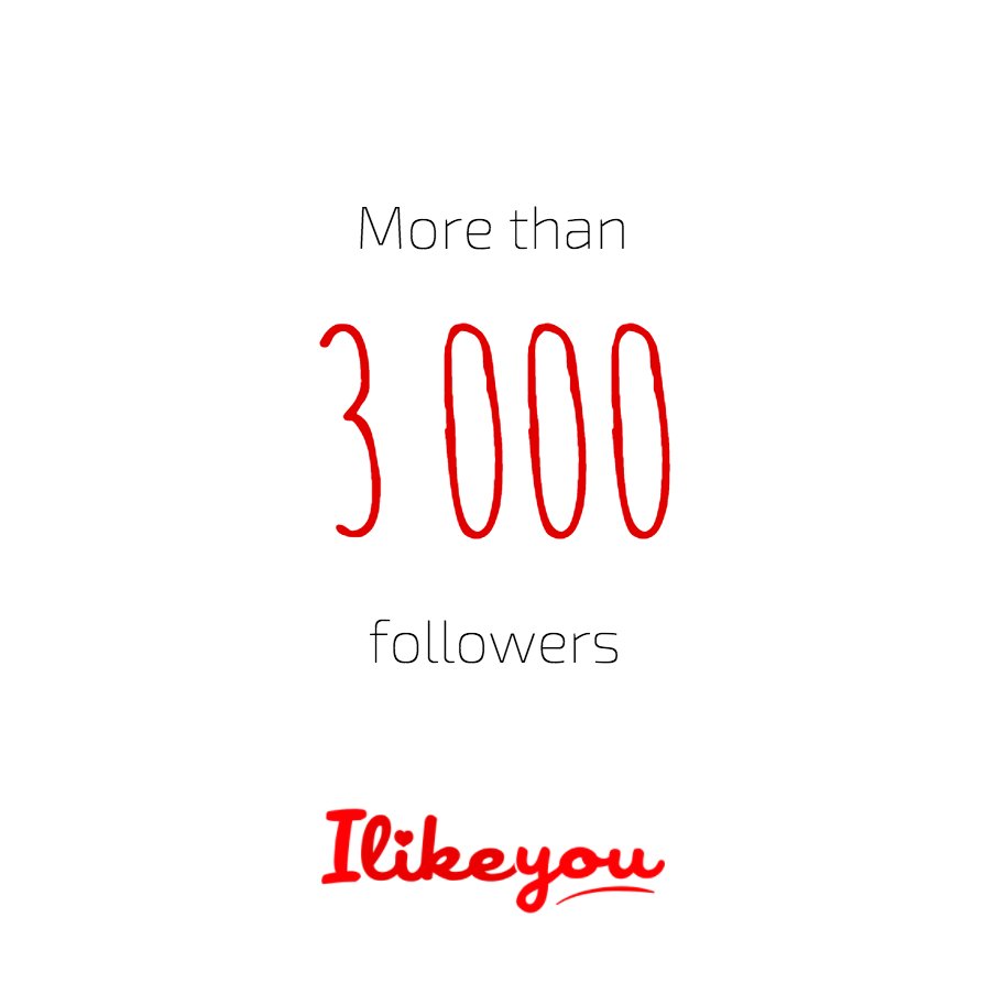 Ilikeyou_com's tweet photo. You're absolutely amazing! More than 3 000 followers on our page! #ily #facts #likes Thank you! 🙌🤜🤛😍 https://t.co/dou579TmF5