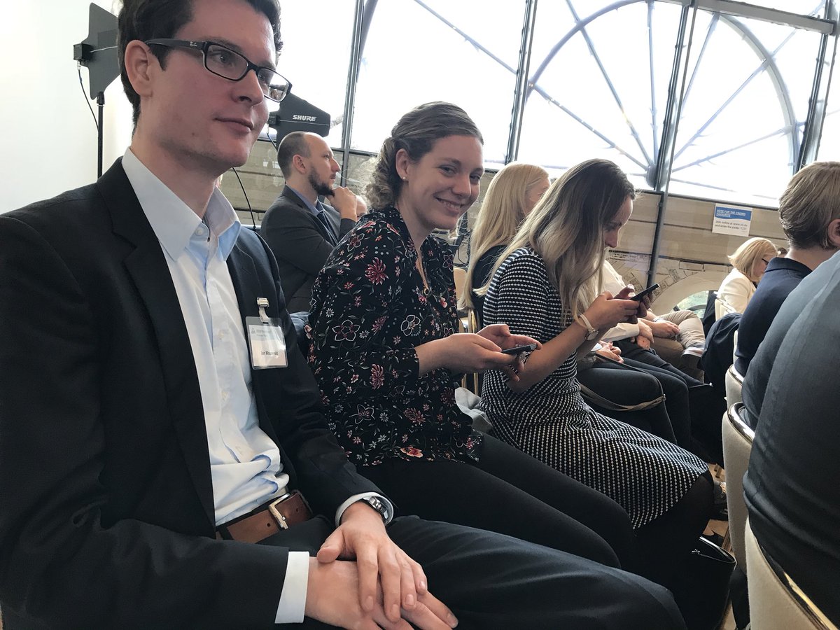 tuvcom_ispace's tweet photo. Teams @JemAufDeutsch & Vera and Jan & Vera pitched, smile and are relieved...and spread their message to the world. Thanks so much for your efforts!! #kickbox18 #TRhub https://t.co/EKcWcbTUIb