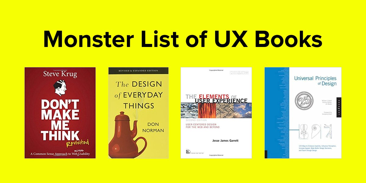 uxlinks's tweet photo. Monster List of UX Books > https://t.co/Dr9RHinzZg #ux #uxdesign #uxresearch #usability #uxbooks #leanux #productdesign #designthinking @thischrisoliver https://t.co/lbA0trhv3q