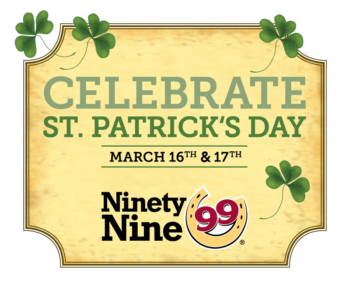 WEEIspringfield's tweet photo. Celebrate St. Patrick’s Day at the Ninety Nine Restaurant and Pub on March 16th &amp; 17th! They’ll have Corned Beef and Cabbage, an Irish Reuben Burger…and green beer of course!  The Ninety Nine- always the real deal. https://t.co/XrJYENblwm
