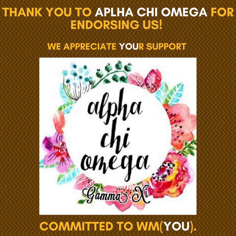 Thank You to <a href="/AlphaChi_WMU/">Alpha Chi Omega</a> for all the support! We appreciate your  support for the campaign!