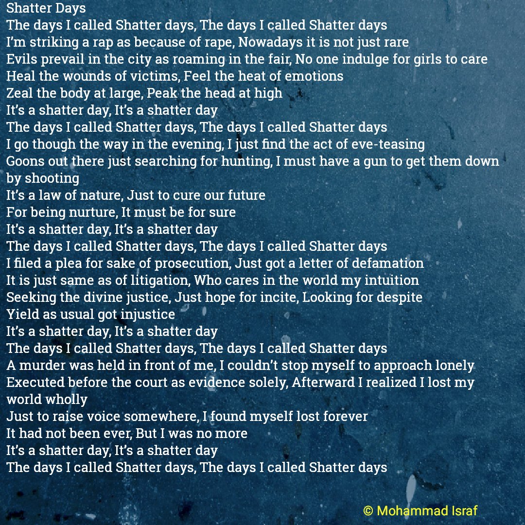 mohammad_israf's tweet photo. #ShatterDays https://t.co/UzQQELa91e