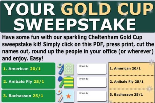 Cheltenham Festival 2018 Gold Cup sweepstake kit: Download yours here for FREE and play with your friends mirror.co.uk/sport/horse-ra…