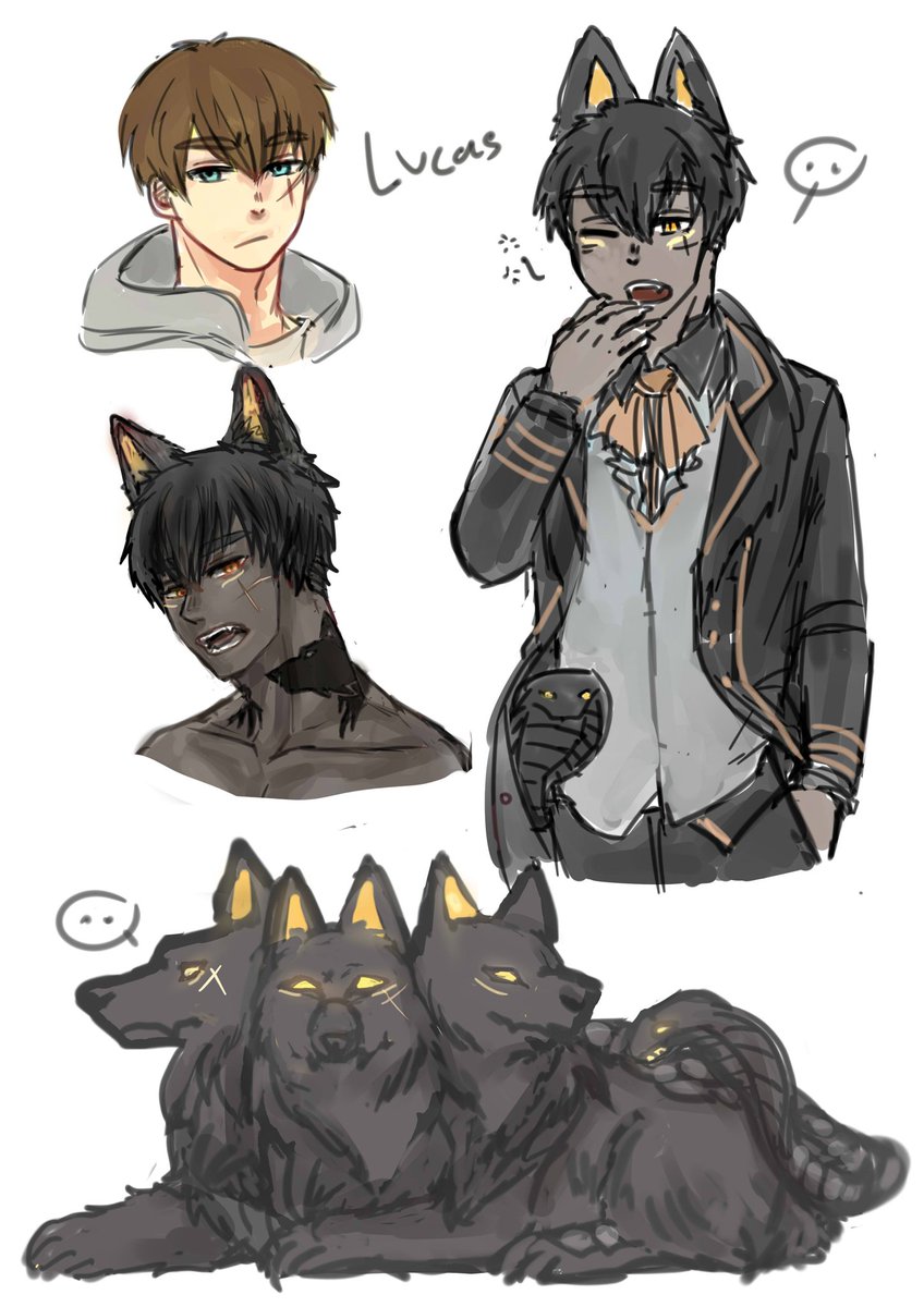 Lucas_TNH's tweet photo. ( Lucas Duglas ปี 6 แผนก R/ Villian | ชาติก่อนคือ Cerberus โคประวัติได้นะครับ /ส่วนรูปเต็มตัวยังไม่เสร็จ(..) https://t.co/bqZwovXh4q ) https://t.co/KRBjMJQYEK