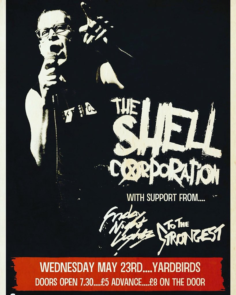 ToThe_Strongest's tweet photo. So, now that the dust has settled and everything seems to be back to normal after Sunday we can finally announce we’ll be heading back to Grimsby on the 23rd of May to support the insane The Shell Corporation alongside FridayNightLights This one is gonna be sick 🤙🤙 Stoked! https://t.co/Fjo5ju2kyL